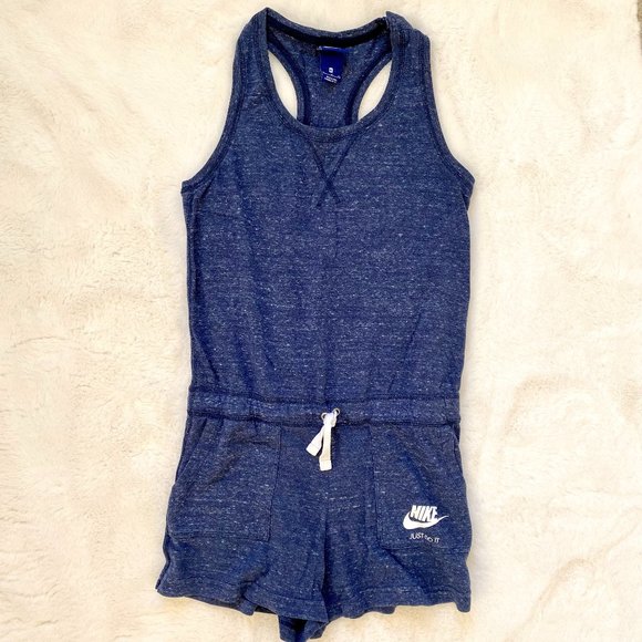 Nike Raceback Blue Romper - Picture 1 of 9